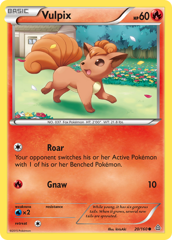 Vulpix 20/160 - XY  Primal Clash