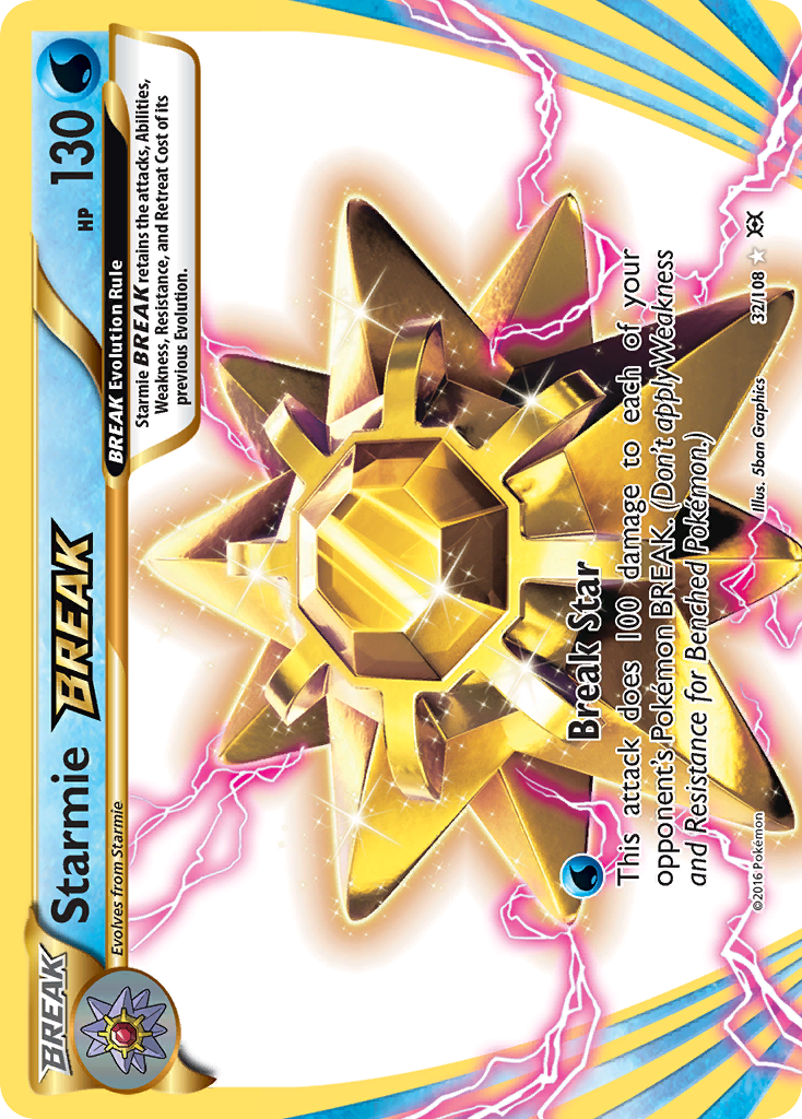 Starmie BREAK 32/108 - XY  Evolutions Holofoil