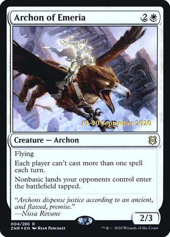 Archon of Emeria (PRE-004) - Zendikar Rising Promos Foil