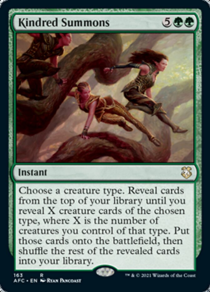 Kindred Summons (AFC-163) - Forgotten Realms Commander