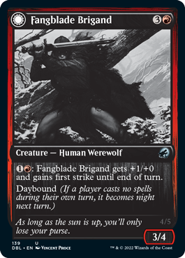 Fangblade Brigand (DBL-139) - Innistrad: Double Feature: (Double Faced Transform)