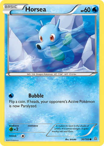 Horsea/160 - XY  Primal Clash