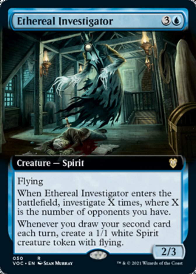 Ethereal Investigator (Extended Art) (VOC-050) - Crimson Vow Commander: (Extended Art)