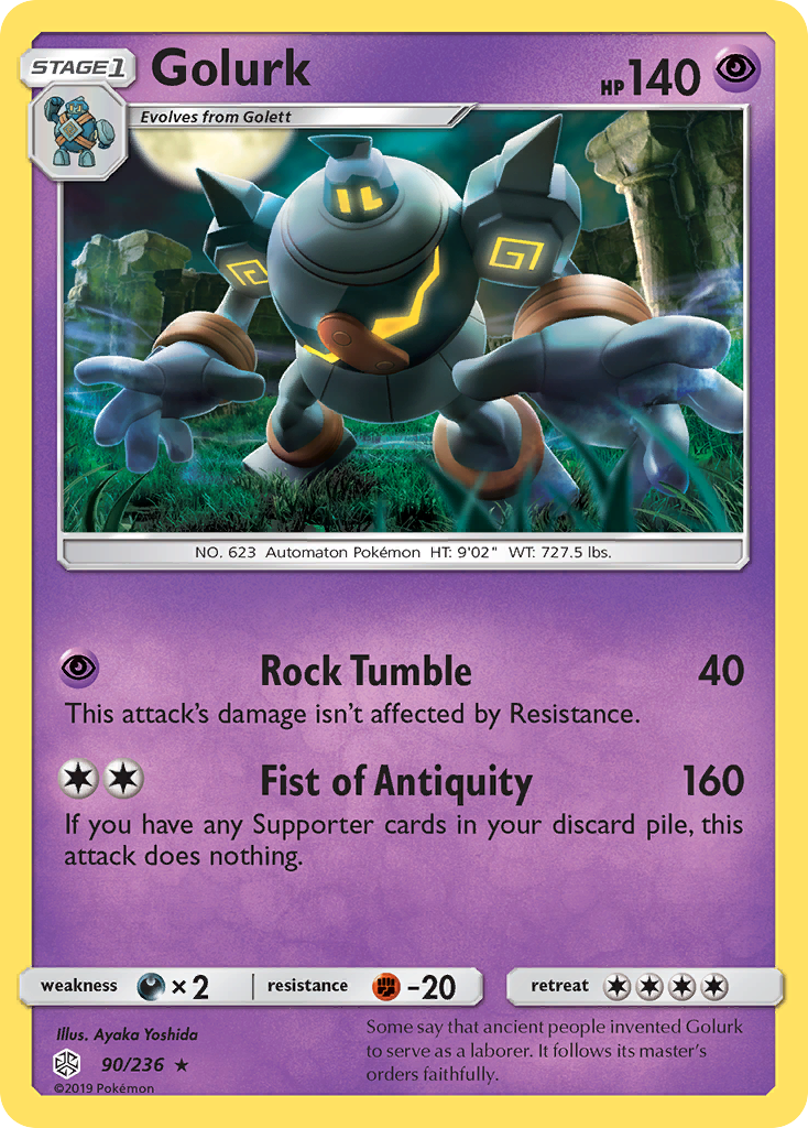 Golurk 90/236 - SM  Cosmic Eclipse
