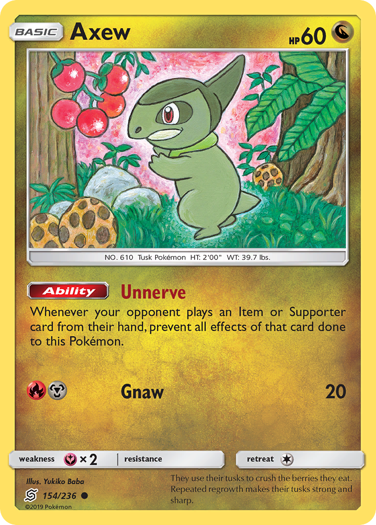 Axew 154/236 - SM  Unified Minds