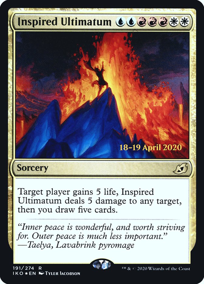 Inspired Ultimatum (PRE-191) - Ikoria: Lair of Behemoths Promos Foil