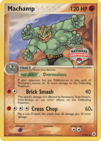Machamp - 9/101 (National Championships) - League & Championship Cards Holofoil