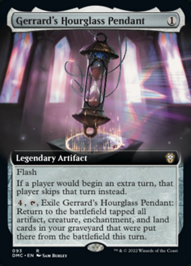 Gerrard's Hourglass Pendant (Extended Art) (DMC-093) - Dominaria United Commander: (Extended Art)