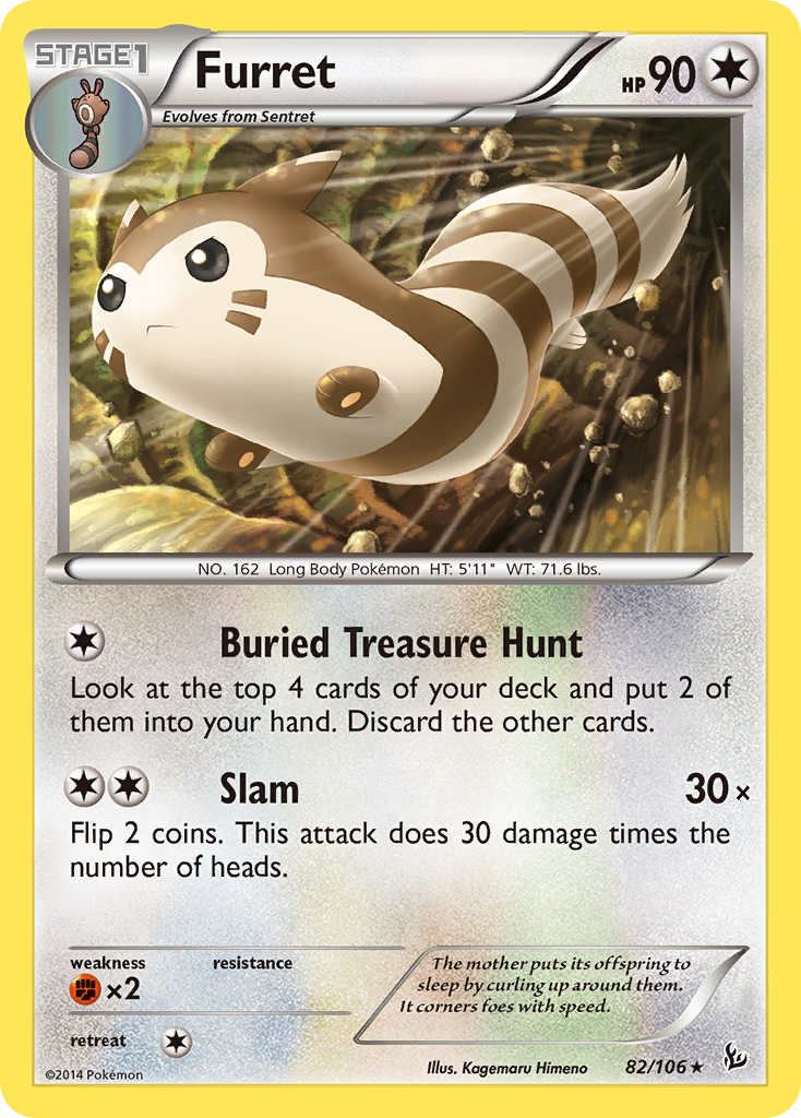 Furret 82/106 - XY  Flashfire