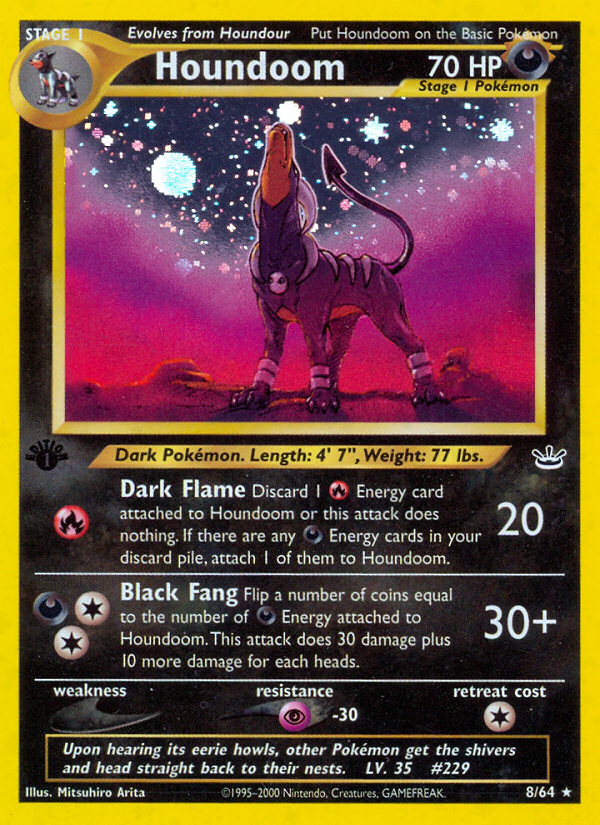 Houndoom/64 - Neo Revelation 1st Edition Holofoil