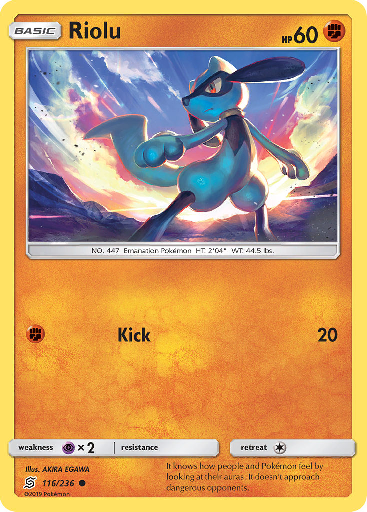 Riolu (116) 116/236 - SM  Unified Minds