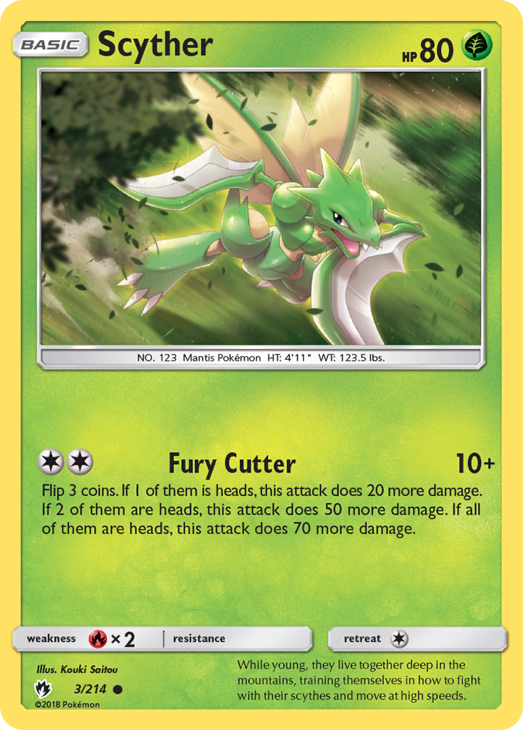 Scyther 3/214 - SM  Lost Thunder