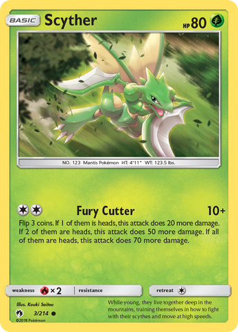 Scyther 3/214 - SM  Lost Thunder