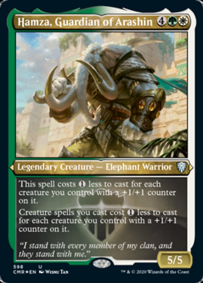 Hamza, Guardian of Arashin (Foil Etched) (CMR-598) - Commander Legends Foil