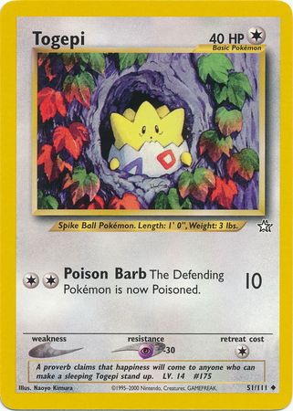 Togepi 51/111 - Neo Genesis Unlimited