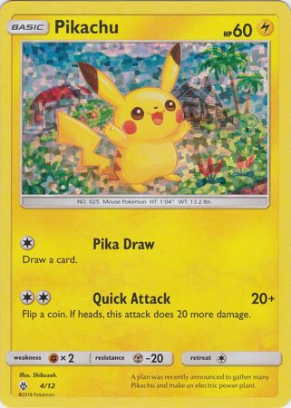 Pikachu - 4/12/12 - McDonalds Promos 2018 Holofoil