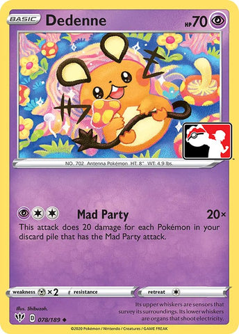 Dedenne - Prize Pack Series Cards