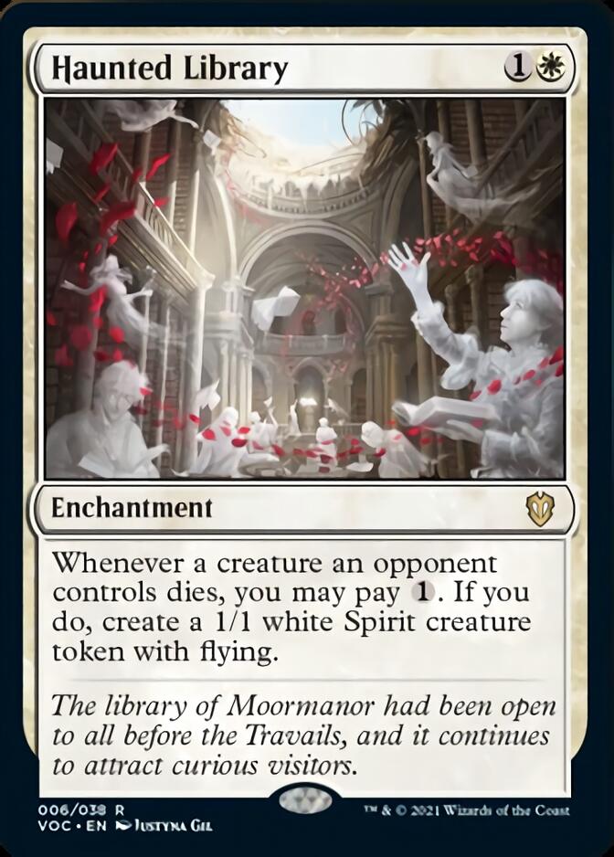 Haunted Library (VOC-006) - Crimson Vow Commander