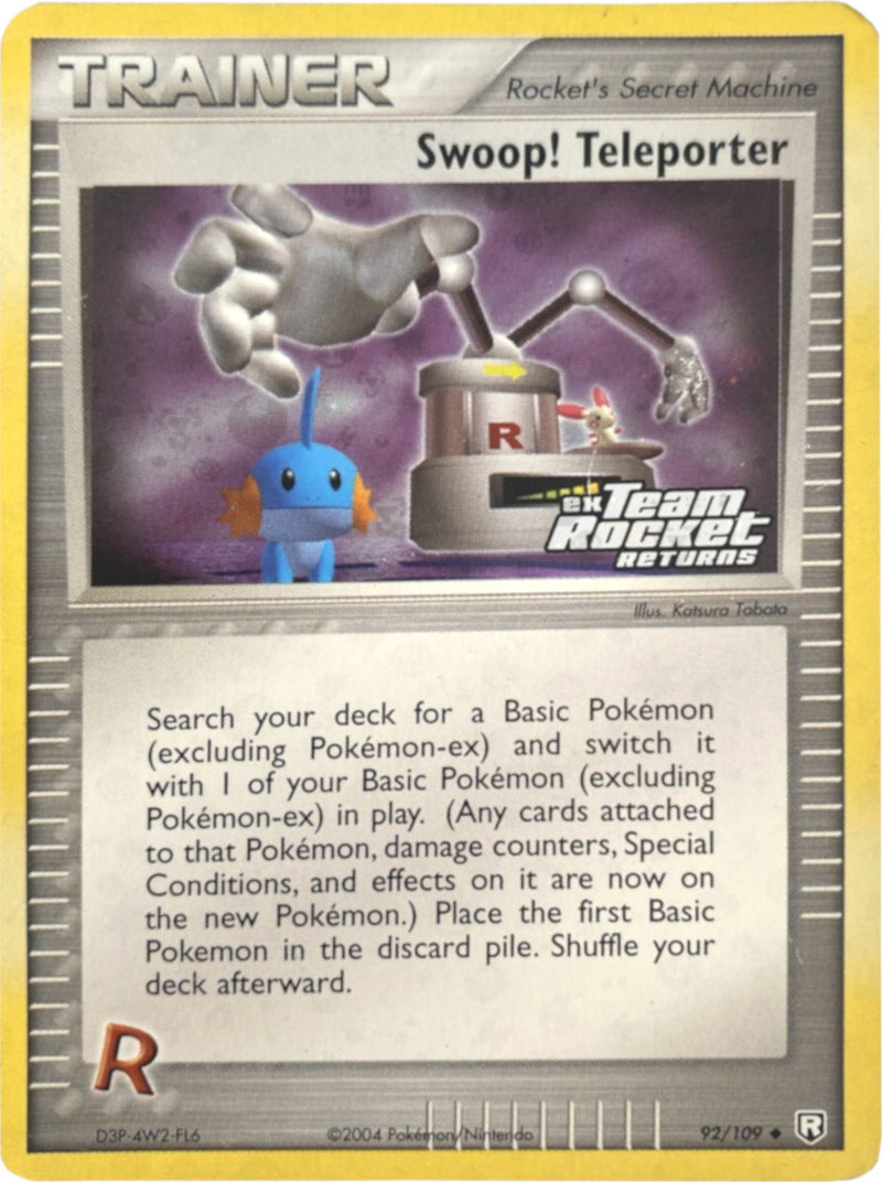 Swoop! Teleporter 92/109 - Team Rocket Returns Reverse Holofoil