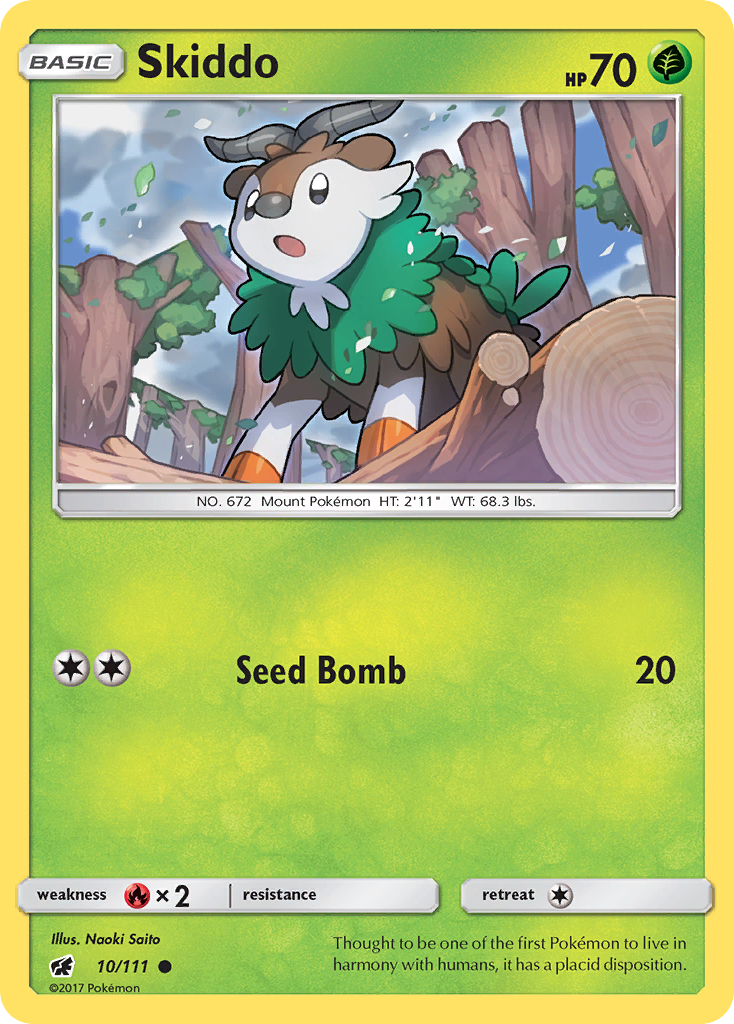 Skiddo 10/111 - SM  Crimson Invasion