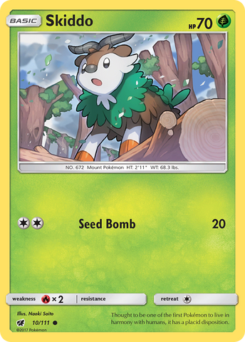 Skiddo 10/111 - SM  Crimson Invasion