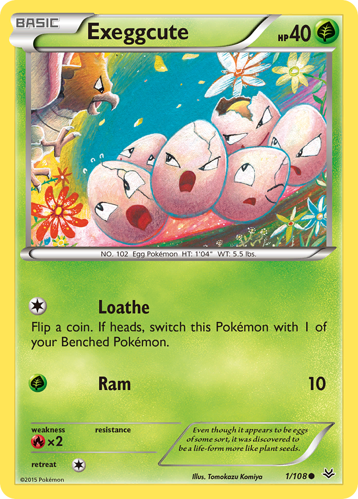 Exeggcute 1/108 - XY  Roaring Skies