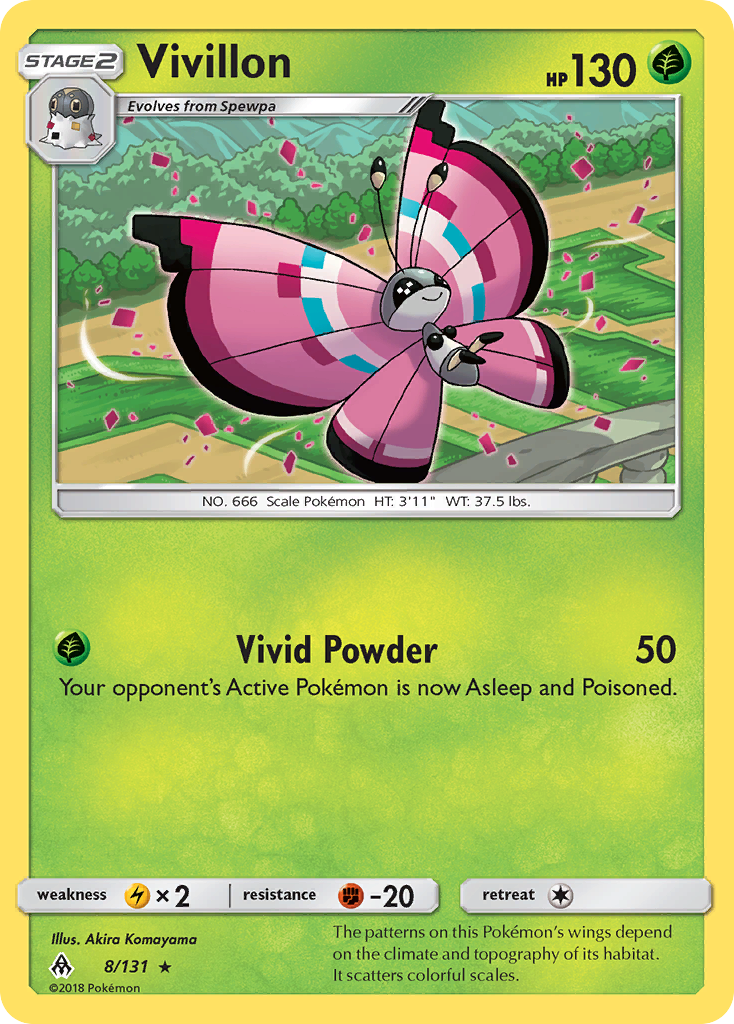 Vivillon/131 - SM  Forbidden Light