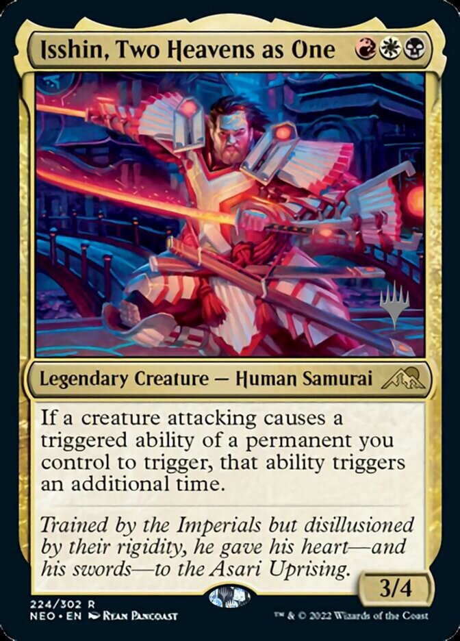 Isshin, Two Heavens as One (PPNEO-224) - Kamigawa: Neon Dynasty Promos