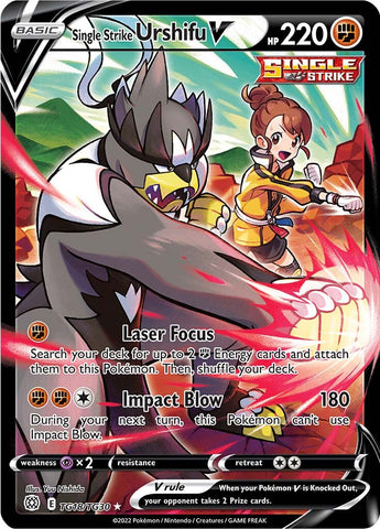 Single Strike Urshifu V TG18/30 - SWSH09 Brilliant Stars Trainer Gallery Holofoil