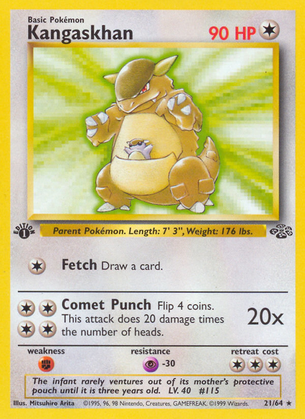 Kangaskhan (21) 21/64 - Jungle 1st Edition