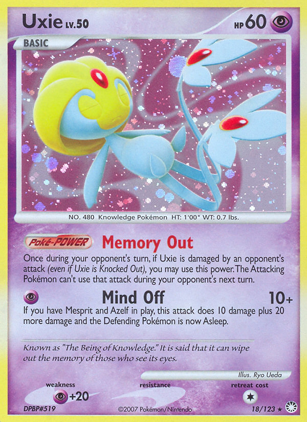 Uxie/123 - Mysterious Treasures Holofoil