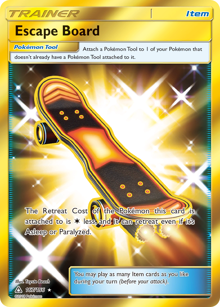 Escape Board (Secret Rare)/156 - SM  Ultra Prism Holofoil