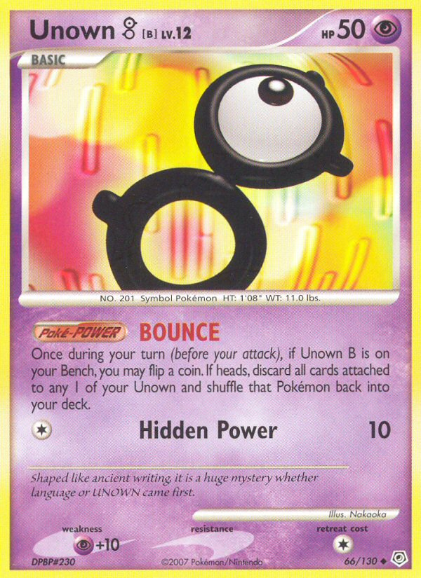 Unown [B] 66/130 - Diamond and Pearl