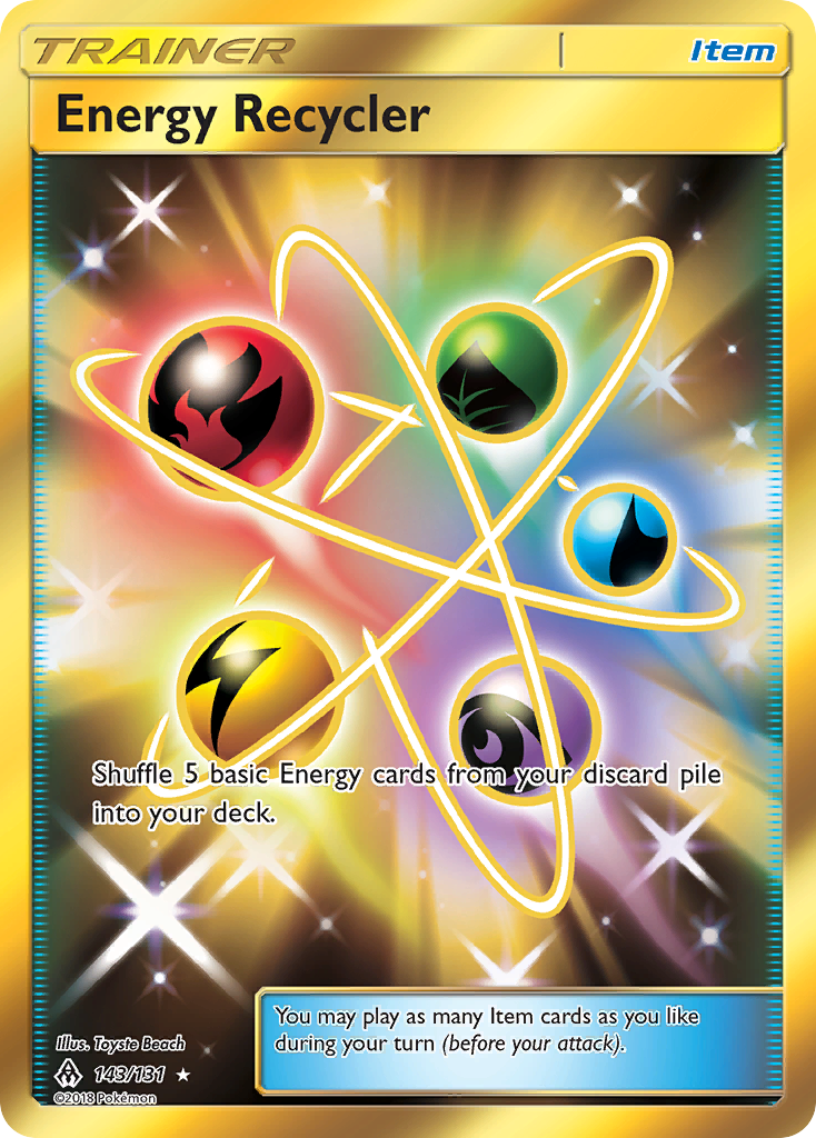 Energy Recycler (Secret) 143/131 - SM  Forbidden Light Holofoil