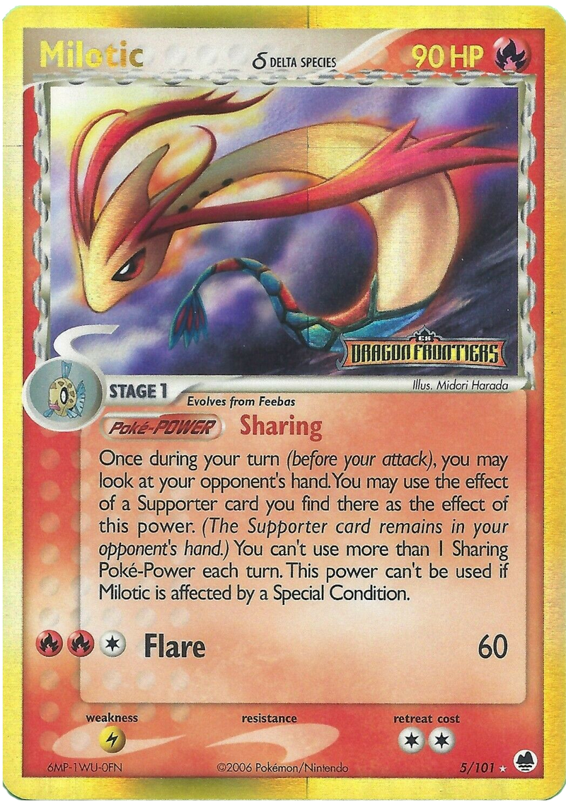 Milotic (Delta Species)/101 - Dragon Frontiers Reverse Holofoil