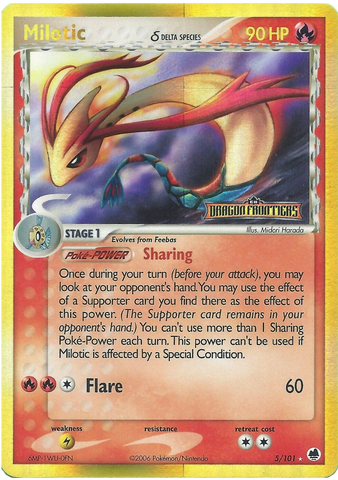Milotic (Delta Species)/101 - Dragon Frontiers Reverse Holofoil