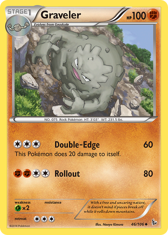 Graveler 46/106 - XY  Flashfire
