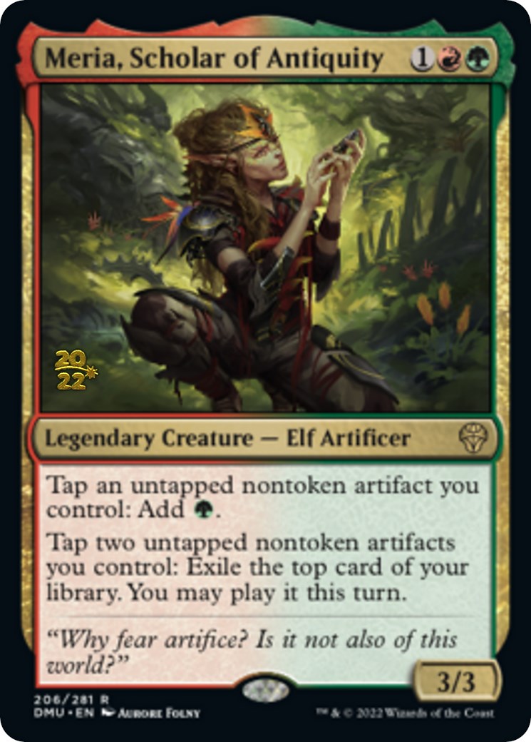Meria, Scholar of Antiquity (PRE-206) - Dominaria United Promos Foil