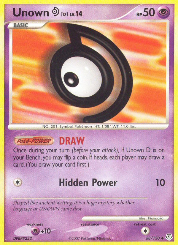 Unown [D] 68/130 - Diamond and Pearl