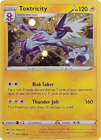 Toxtricity - 063/189 (Cosmos Holo) 63 - Miscellaneous Cards & Products Holofoil