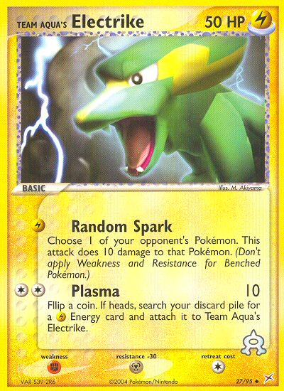 Team Aqua's Electrike - 27/95/95 - Team Magma vs Team Aqua