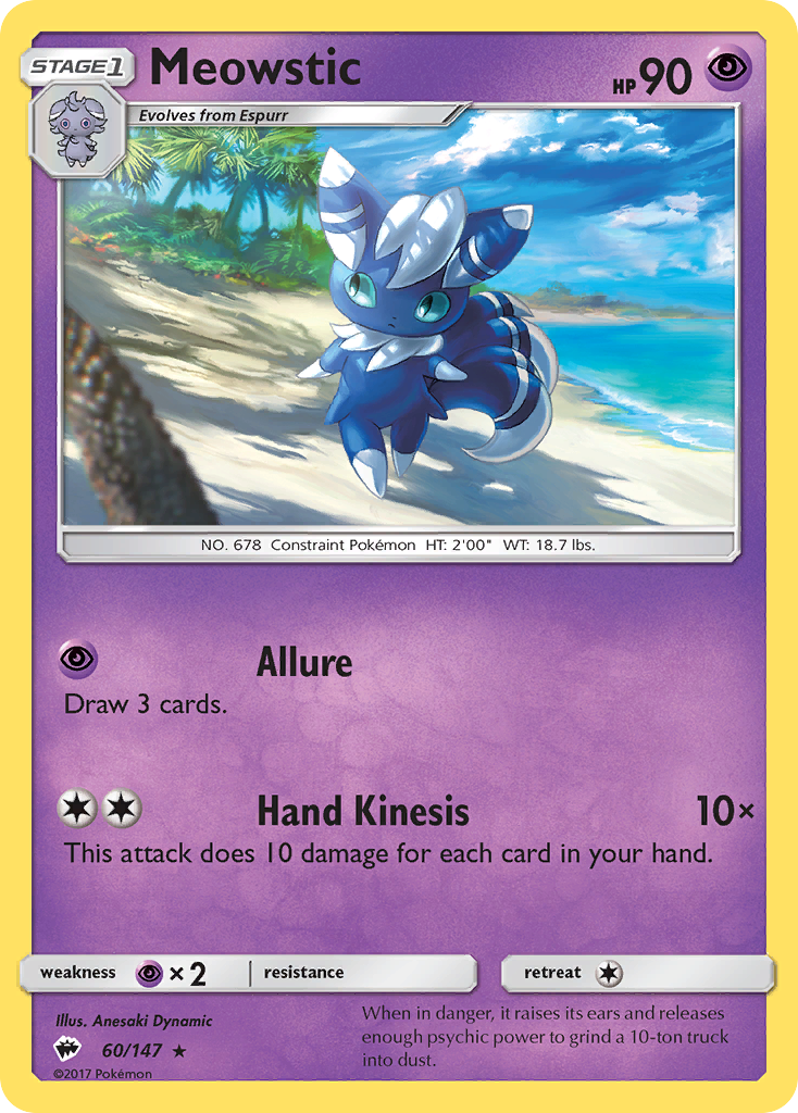 Meowstic 60/147 - SM  Burning Shadows