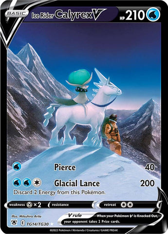 Ice Rider Calyrex V TG14/30 - SWSH10 Astral Radiance Trainer Gallery Holofoil