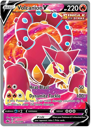 Volcanion V (Full Art) 162/198 - SWSH06 Chilling Reign Holofoil