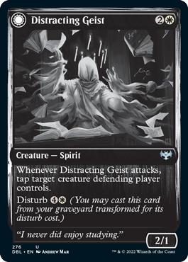 Distracting Geist (DBL-276) - Innistrad: Double Feature: (Double Faced Transform)