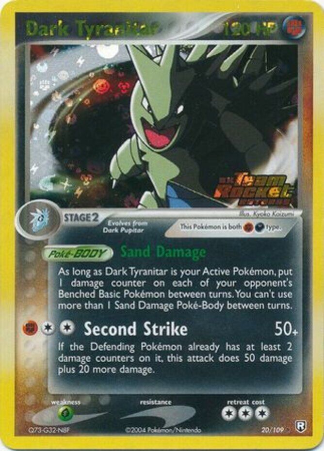 Dark Tyranitar - 020/109 20/109 - Team Rocket Returns Reverse Holofoil