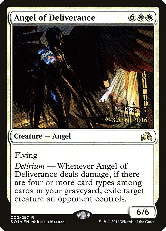 Angel of Deliverance (PRE-002) - Shadows over Innistrad Promos Foil