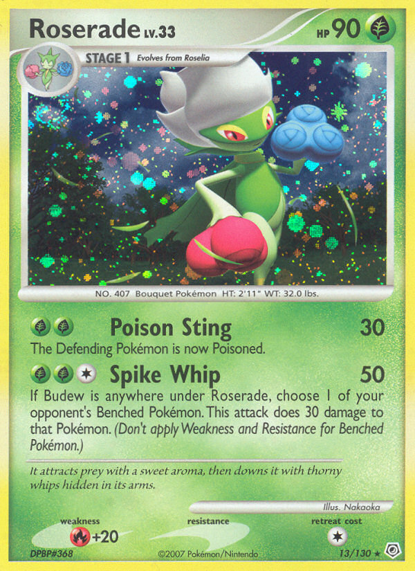 Roserade 13/130 - Diamond and Pearl Holofoil