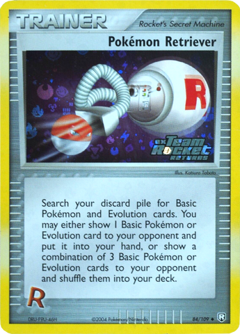 Pokemon Retriever 84/109 - Team Rocket Returns Reverse Holofoil