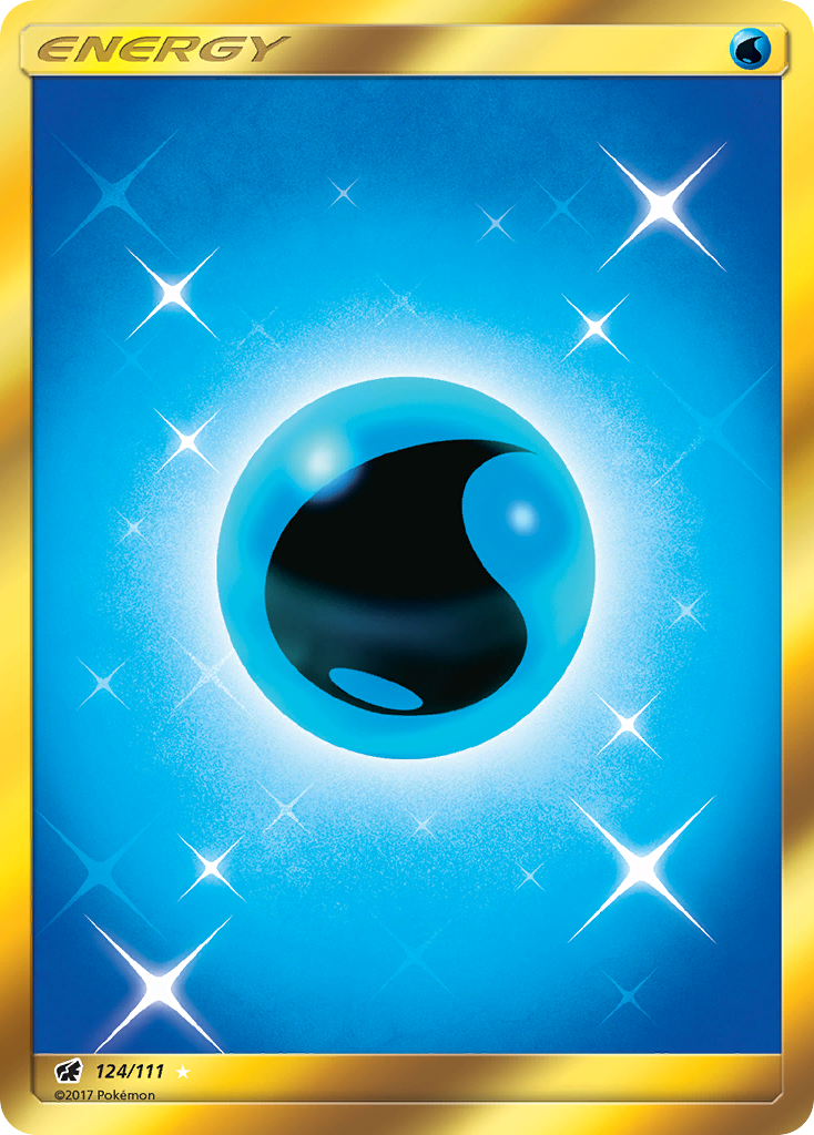 Water Energy (Secret) 124/111 - SM  Crimson Invasion Holofoil